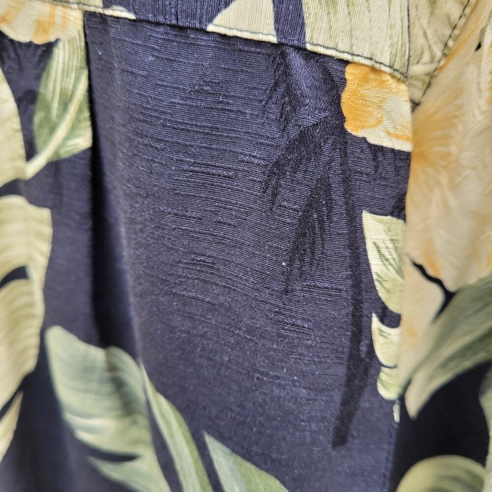 Platinum Tropical Floral Silk Shirt size Medium - Picture 4 of 13
